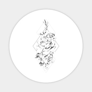 White Rose Magnet